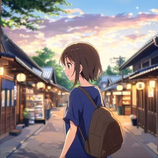 治愈奇幻漫画《雪原上的邮差》封面插画